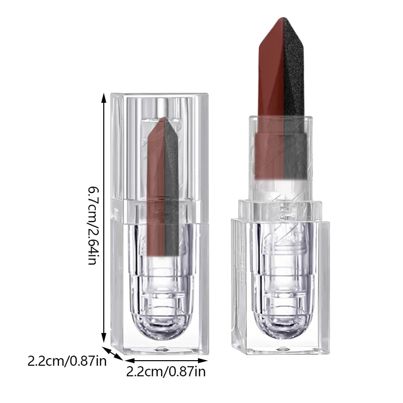 Lipstick Waterproof Long Lasting Moisturizing Matte Non-stick Cup Pearlescent Diamond Lip Tint Red Sexy Lips Makeup Halloween