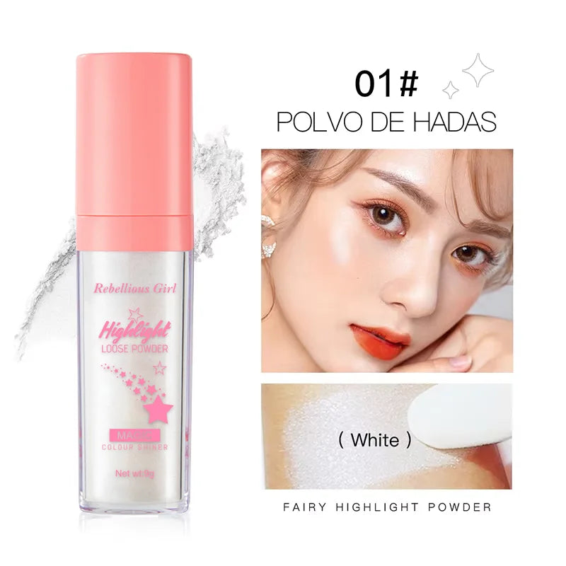Rebellious Girl Silk Touch Glitter Highlighter Powder