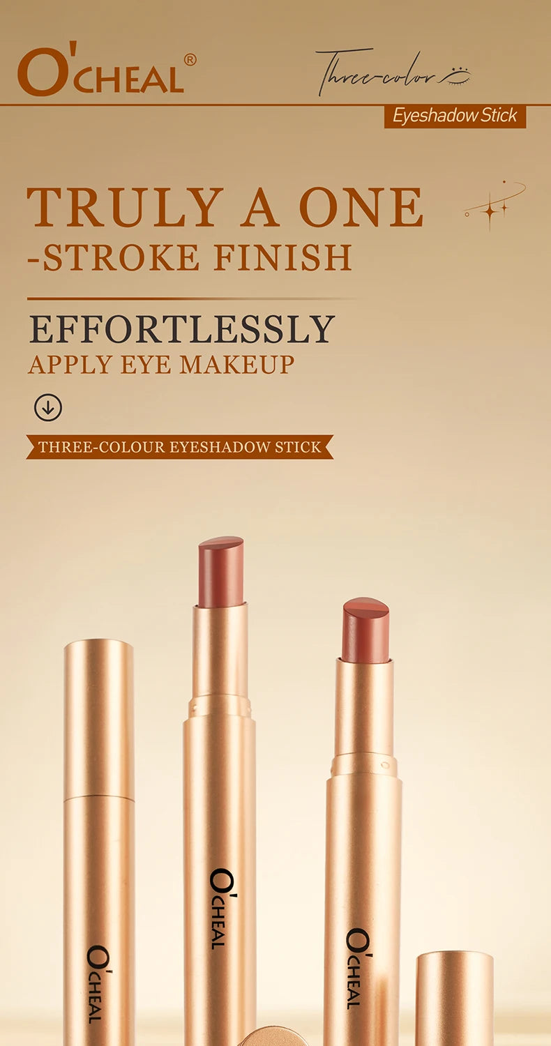 O'CHEAL Three Color Gradient Eye Shadow Stick