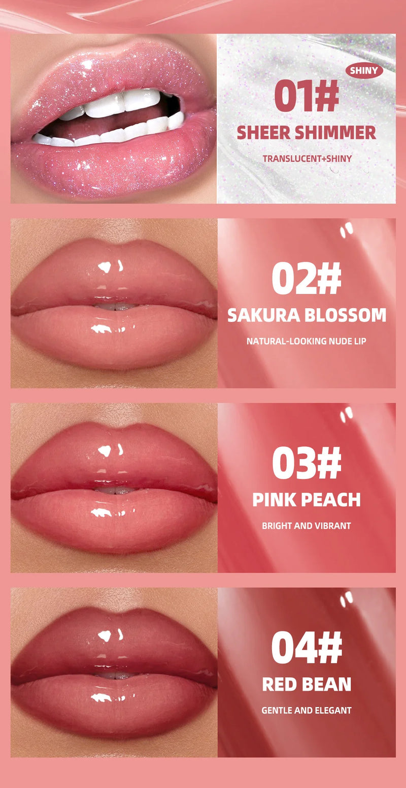 Moisturizing Lip Lotion Essence Volumizing Lip Glaze Women's Moisturizing and Moisturizing Natural Lip Gloss Hydrating Lip Gloss