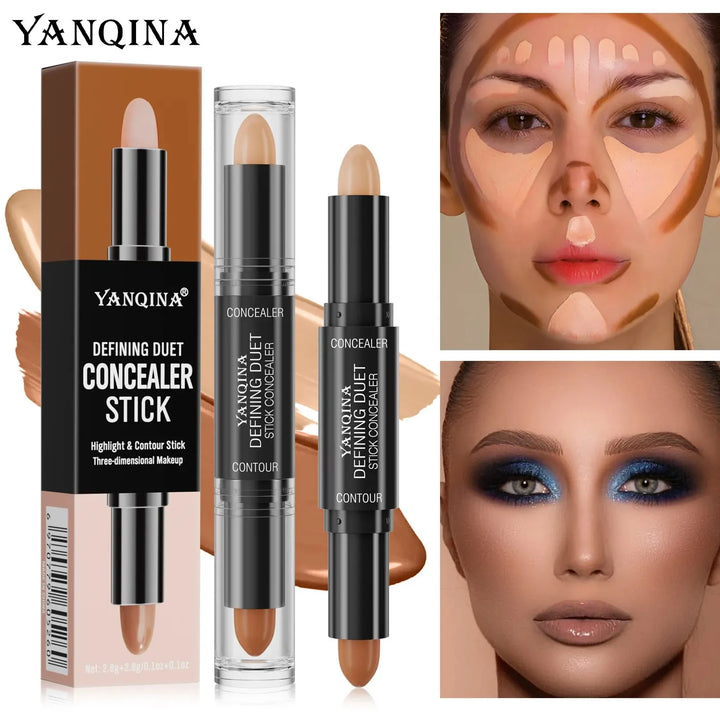 YANQINA Double-Ended Contour Stick Duo for Highlighting & Sculpting