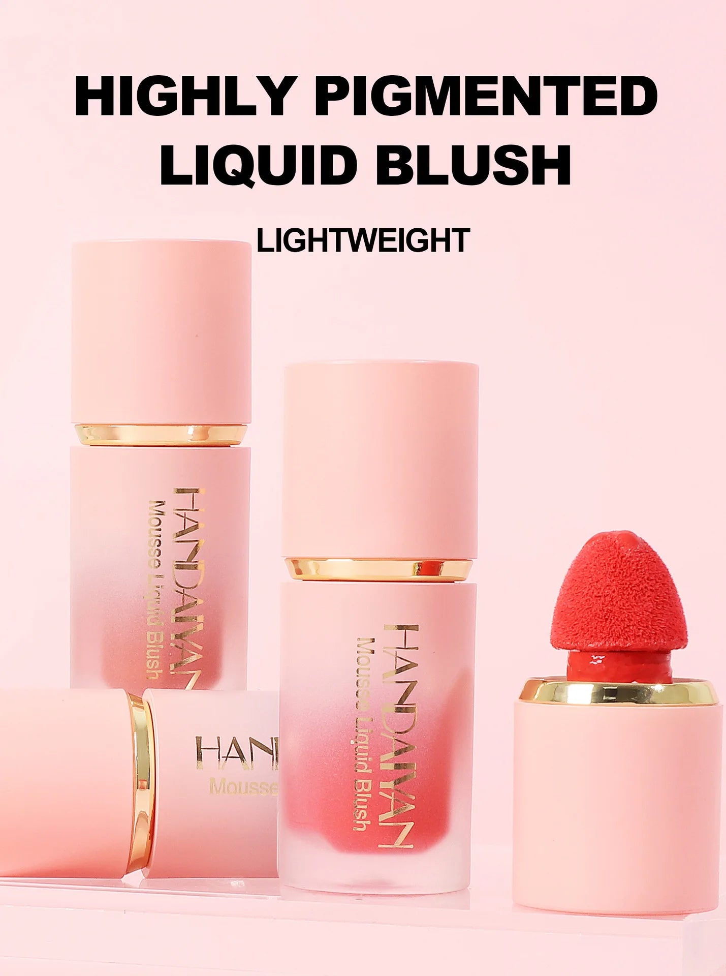 HANDAIYAN Matte Liquid Blush with Sponge Tip Applicator