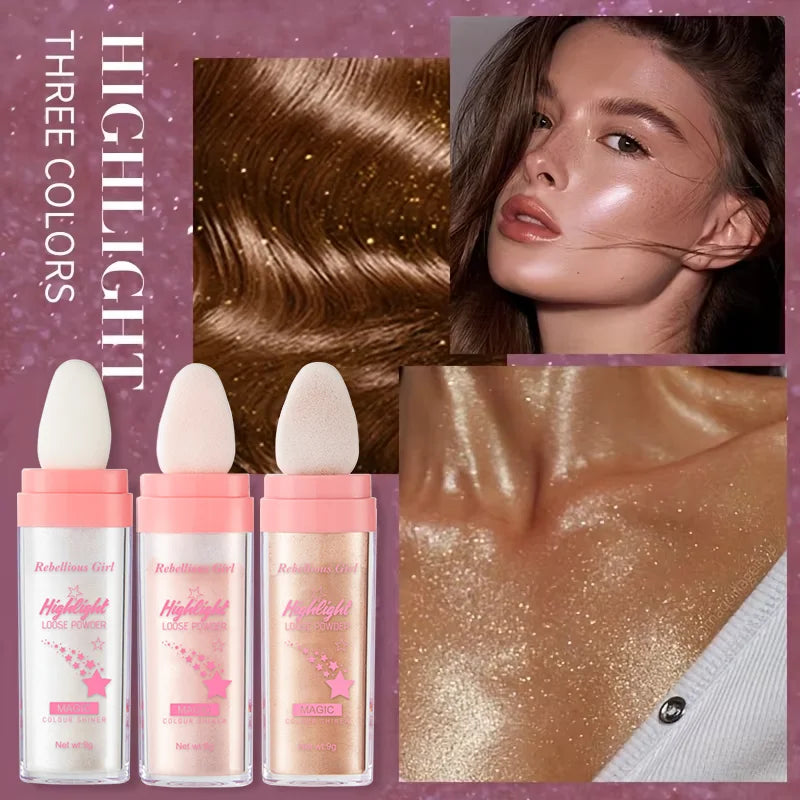 Rebellious Girl Silk Touch Glitter Highlighter Powder