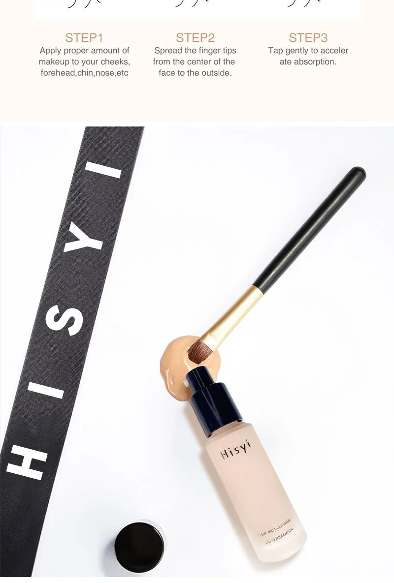 HISYI Moisturizing Liquid Foundation for Natural Coverage