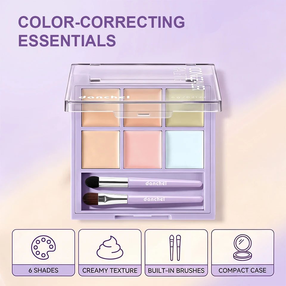 Danchel 6-Color Cream Concealer & Corrector Palette