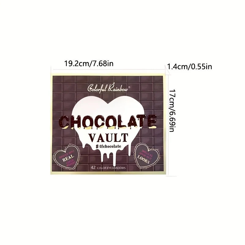 Colorful Rainbow Chocolate Vault 42 Color Eyeshadow Palette