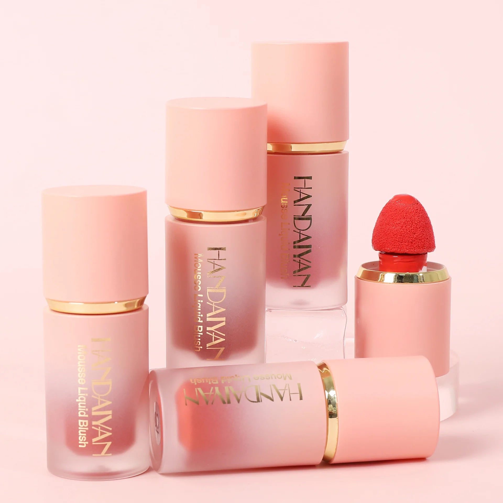 HANDAIYAN Matte Liquid Blush with Sponge Tip Applicator