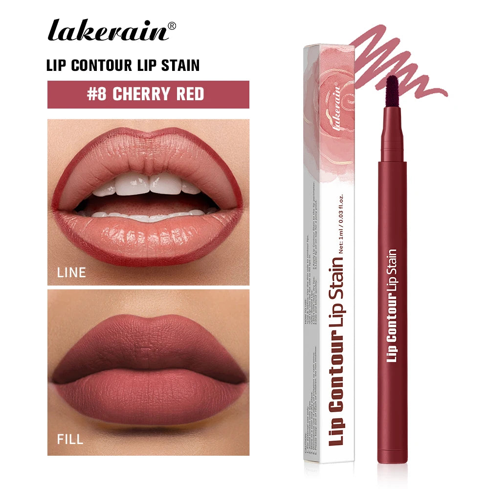 Lakerain Lip Contour Lip Stain Pen Dual-Sided Lip Liner