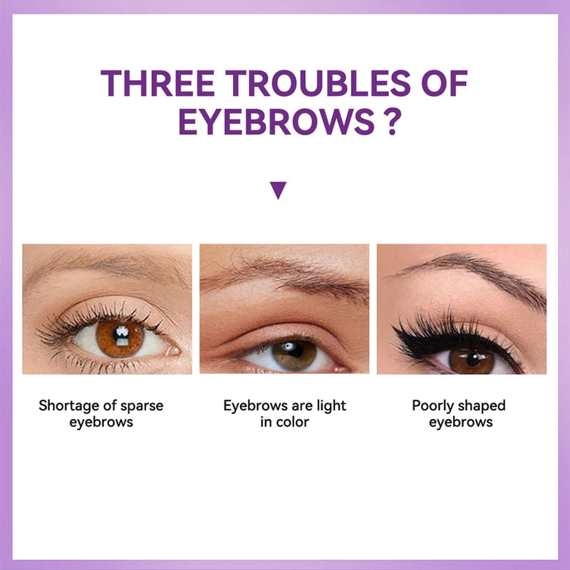 4Color Eyebrow gel Tint  peel-off waterproof Tattoo Brow Tint Smudge-Proof Sweat Resistant Waterproof non-sticky Cosmetics