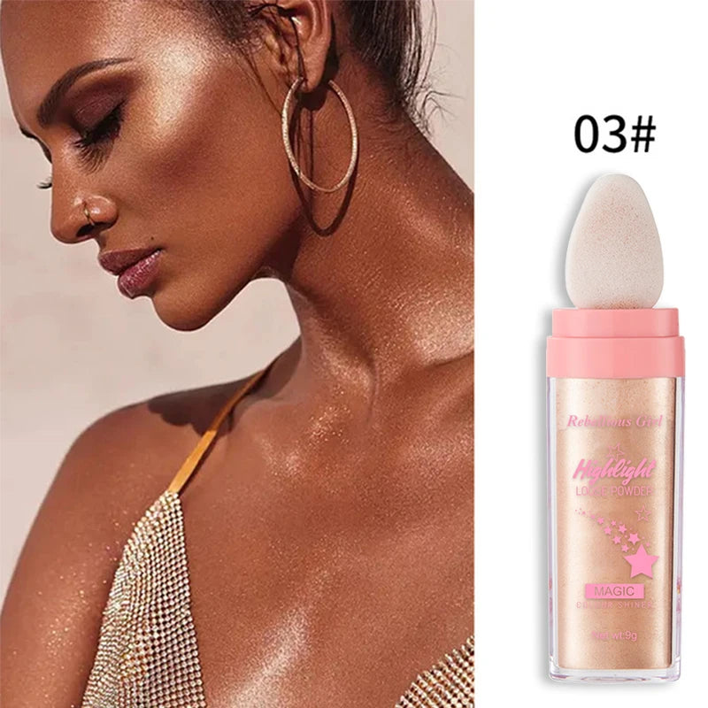 Rebellious Girl Silk Touch Glitter Highlighter Powder