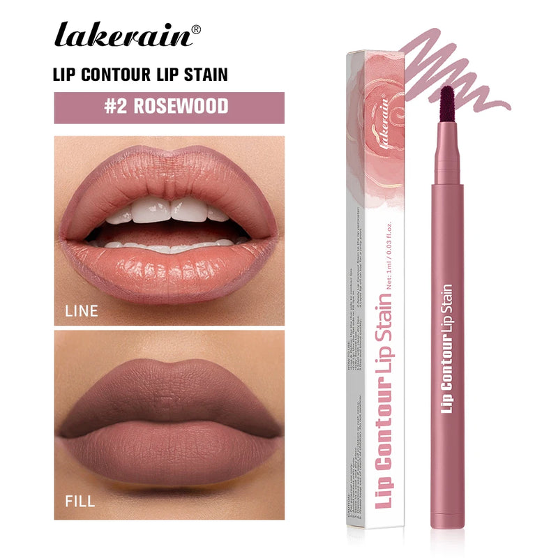 Lakerain Lip Contour Lip Stain Pen Dual-Sided Lip Liner