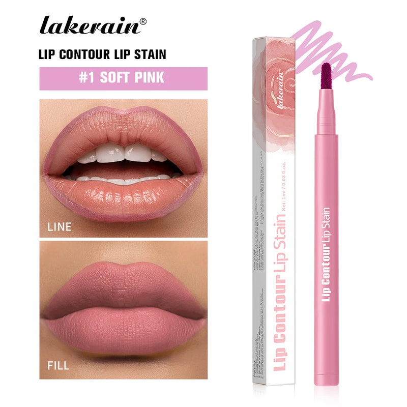 Lakerain Lip Contour Lip Stain Pen Dual-Sided Lip Liner
