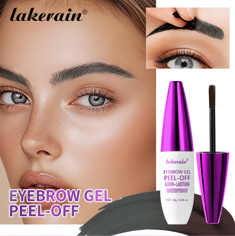 4Color Eyebrow gel Tint  peel-off waterproof Tattoo Brow Tint Smudge-Proof Sweat Resistant Waterproof non-sticky Cosmetics