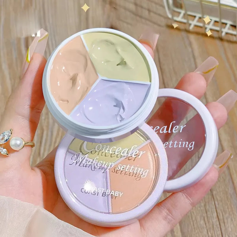 CUST BABY 3-Color Full Coverage Concealer Palette