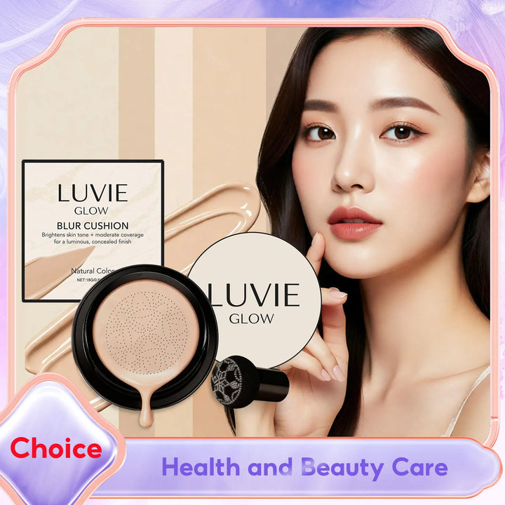 LUVIE GLOW Mushroom Head CC Cream – Hydrating Full Coverage