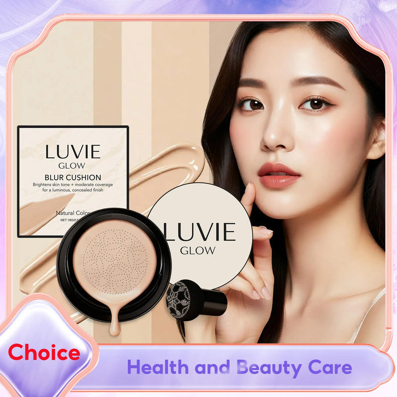 LUVIE GLOW Mushroom Head CC Cream – Hydrating Full Coverage