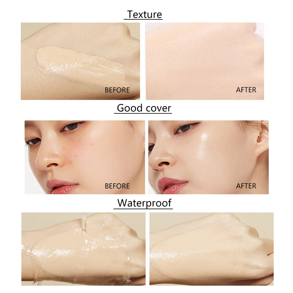 HISYI Moisturizing Liquid Foundation for Natural Coverage