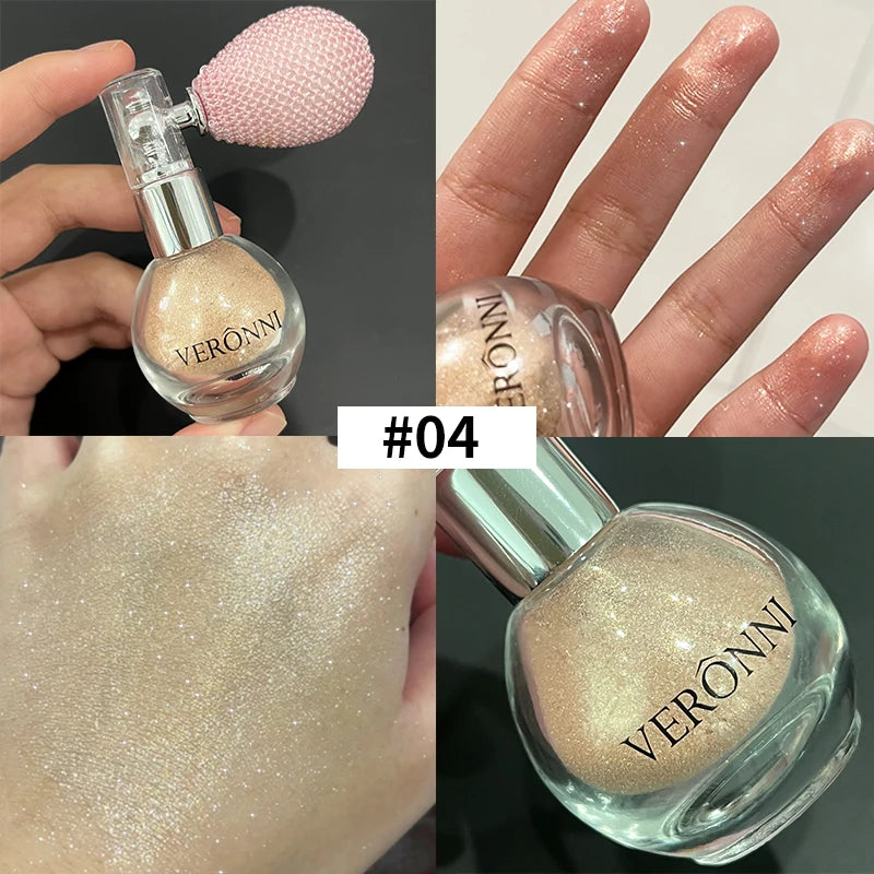 VERONNI Diamond Highlighter Powder Spray for Face & Body