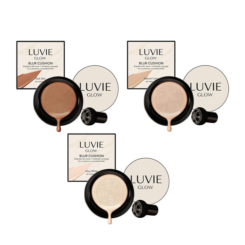 LUVIE GLOW Mushroom Head CC Cream – Hydrating Full Coverage