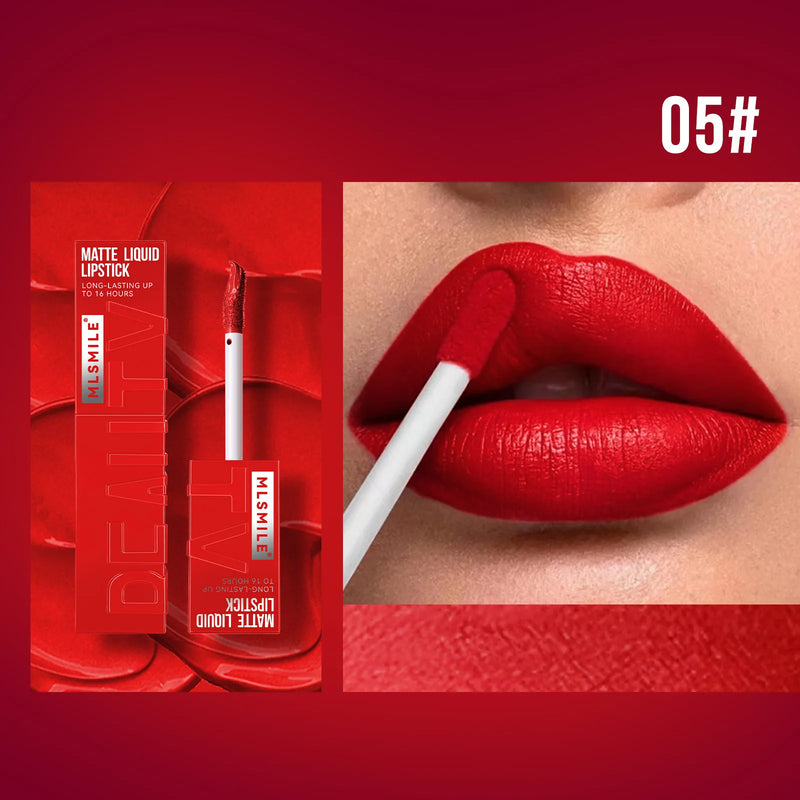 Matte Ink Liquid Lipstick Long Lasting Velvet Nude Lip Gloss Non-stick Cup Waterproof Lips Tint Waterproof Make Up