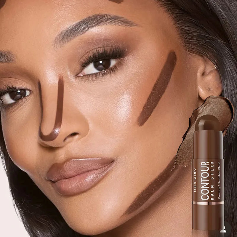 Face Contour Bronzer Stick Face Brighten Highlighter Bar Shimmer Highlighter Blush Stick Nose Shadow Pen Makeup Tool Cosmetics