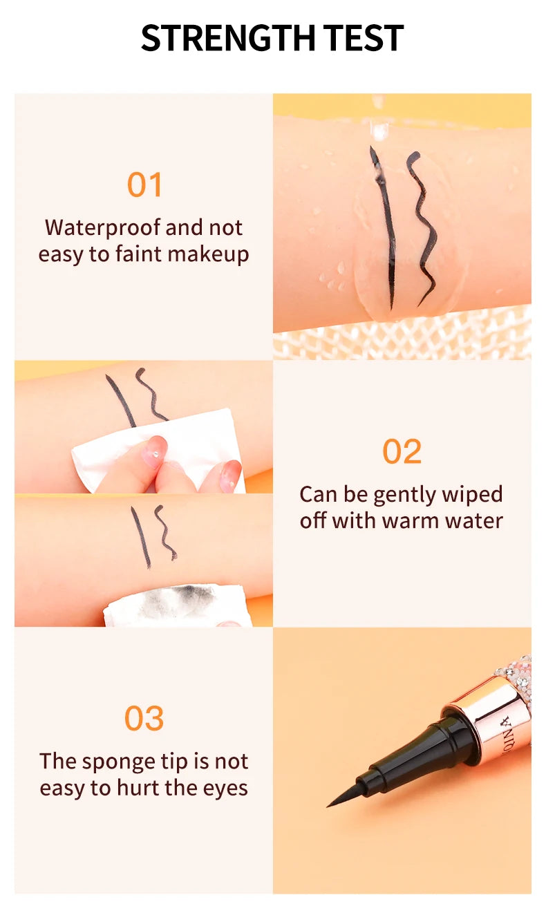 YANQINA Precision Liquid Eyeliner Pen Waterproof Quick Dry