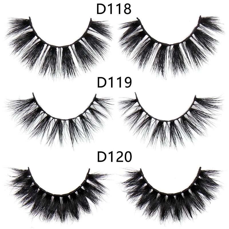 FOXESJI Lashes 3D Mink Eyelashes Natural Long Fluffy Dramatic Strip Eye Lashes Eyelash Extension Soft False Eyelashes Makeup