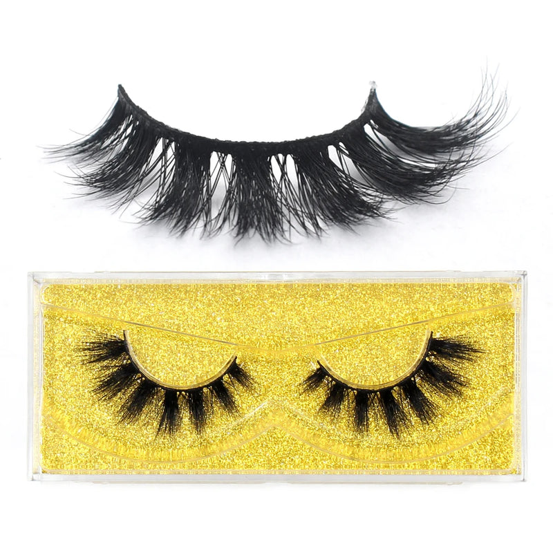 FOXESJI Lashes 3D Mink Eyelashes Natural Long Fluffy Dramatic Strip Eye Lashes Eyelash Extension Soft False Eyelashes Makeup
