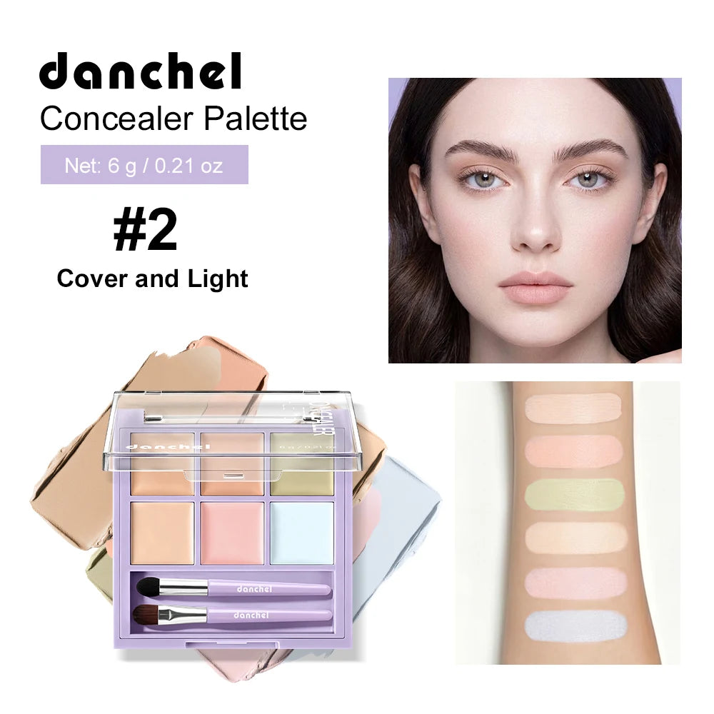Danchel 6-Color Cream Concealer & Corrector Palette