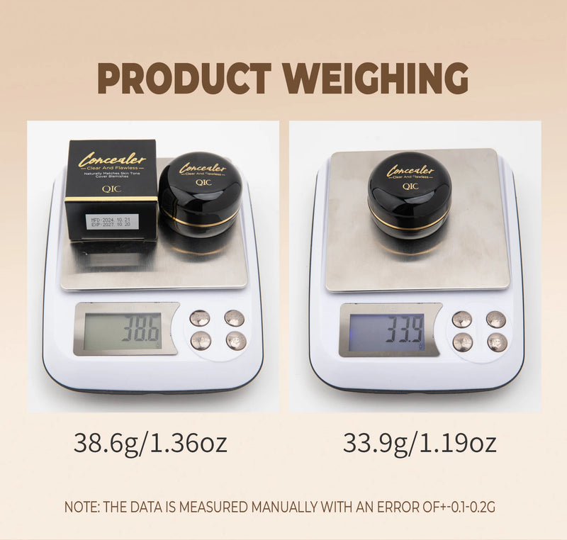 QIC Waterproof Full Coverage Concealer for Tattoos & Scars