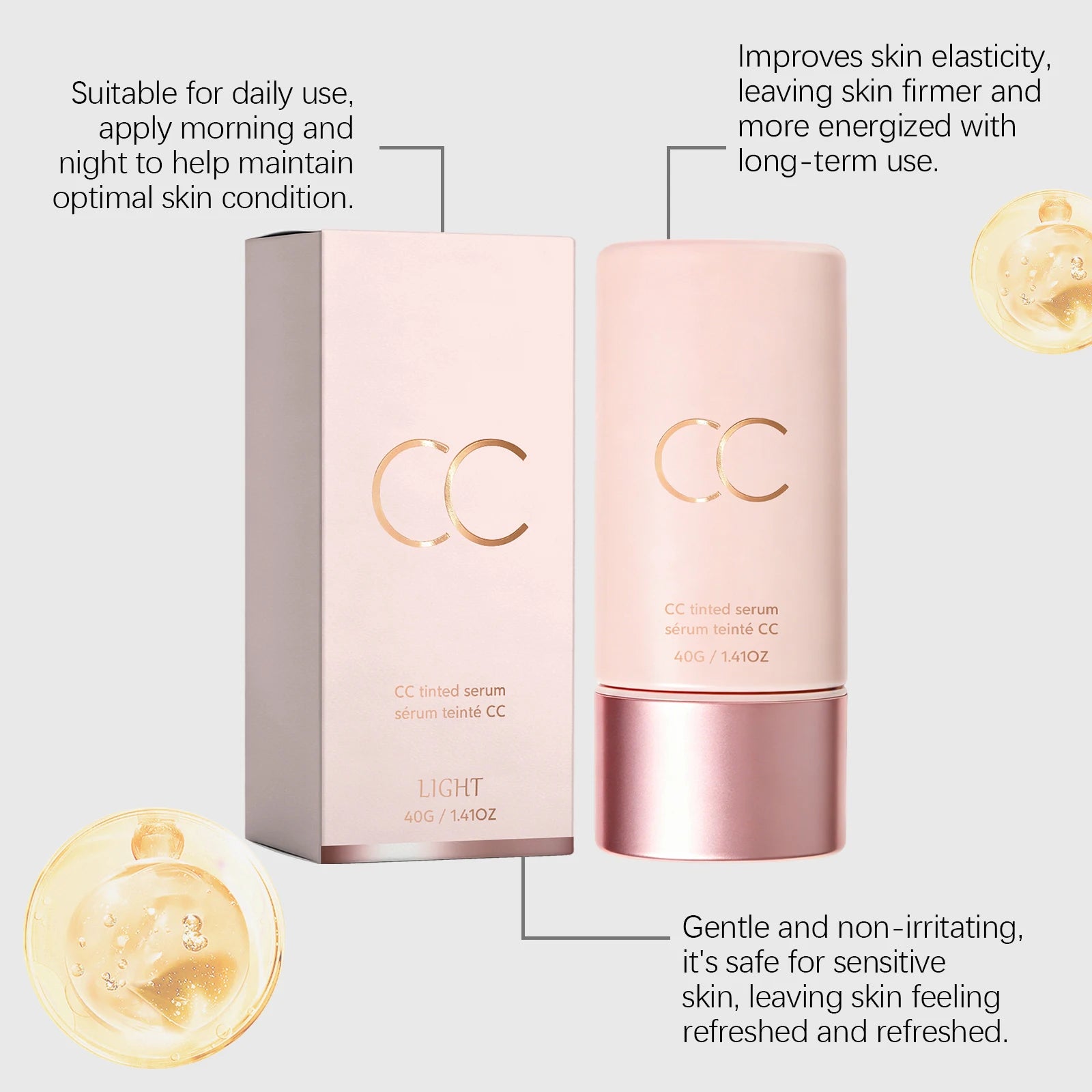 EELHOE Lightweight Color-Correcting CC Cream for Natural Coverage