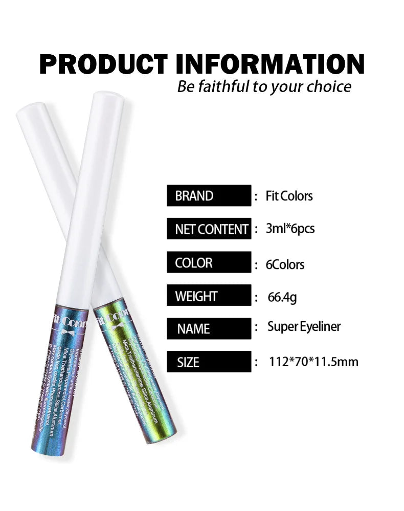 Fit Colors Chameleon Liquid Eyeshadow Multi Chrome Makeup