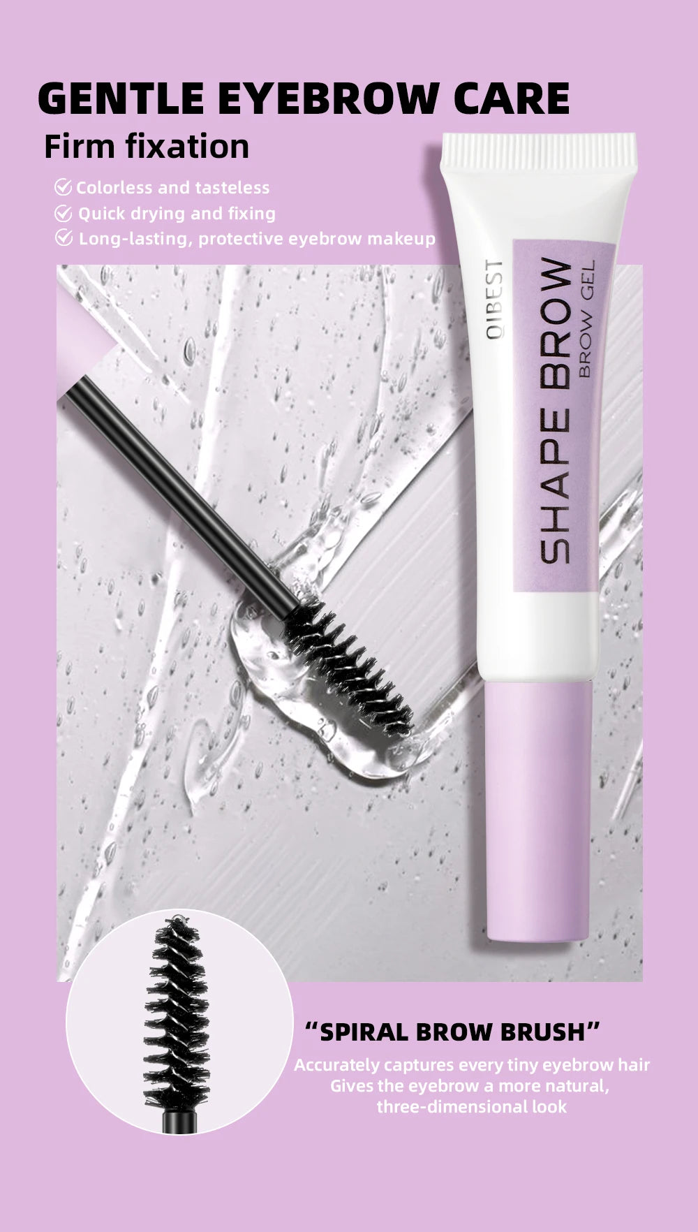 QiBest Transparent Eyebrow Styling Gel
