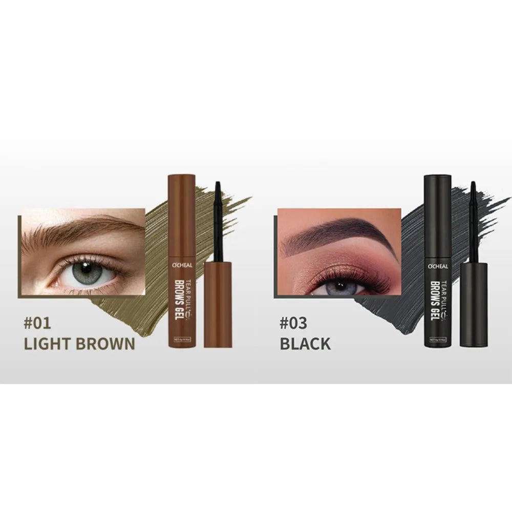 1/3pc Tattoo Peel Off Eyebrow Gel Tint, Semi Permanent Brow Tint, Waterproof, Transfer-proof,For Fuller & Defined Brows, Makeup