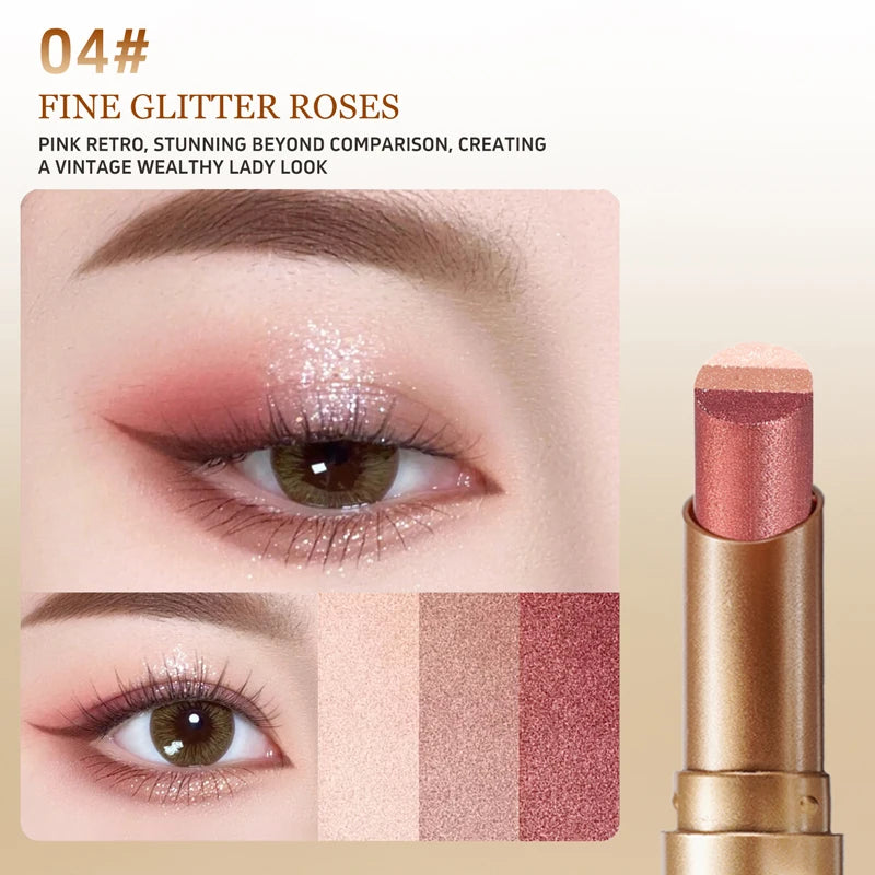 O'CHEAL Three Color Gradient Eye Shadow Stick