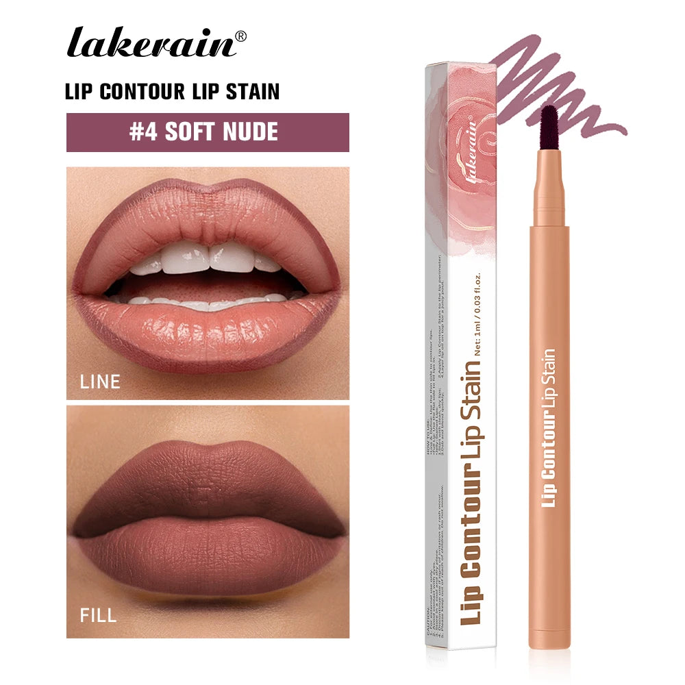Lakerain Lip Contour Lip Stain Pen Dual-Sided Lip Liner