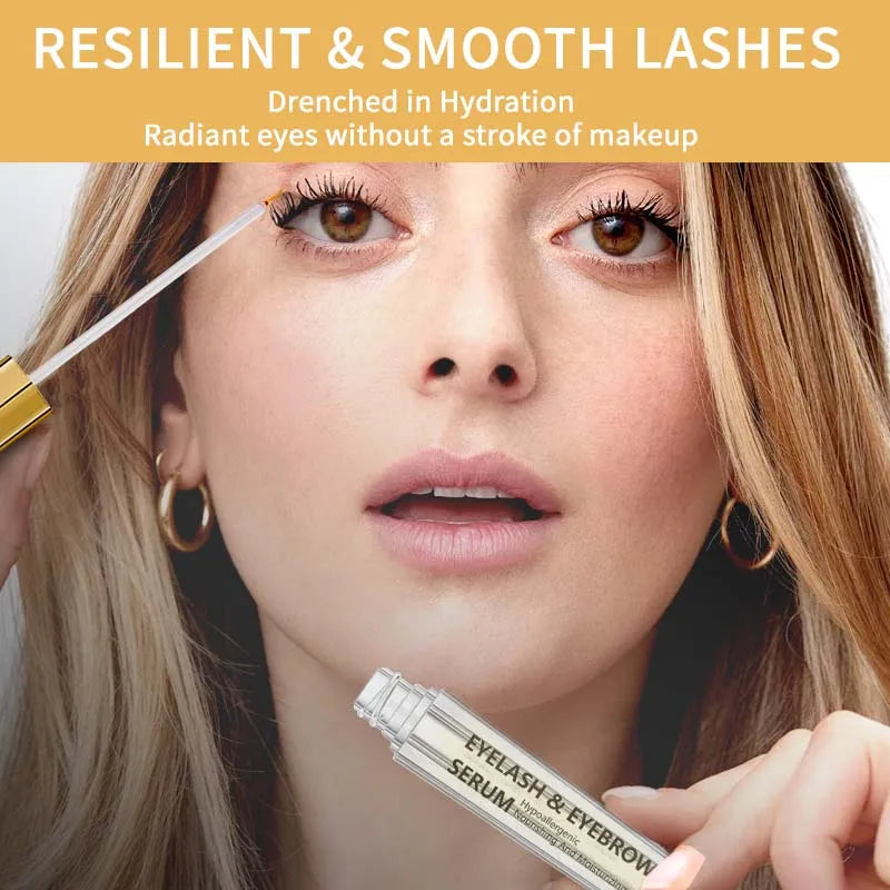 Lashes Serum Growth Natural Eyelashes & Eyebrows Extension Essence Create Lengthening Thick Eyelashes Nourish Serum For Brows