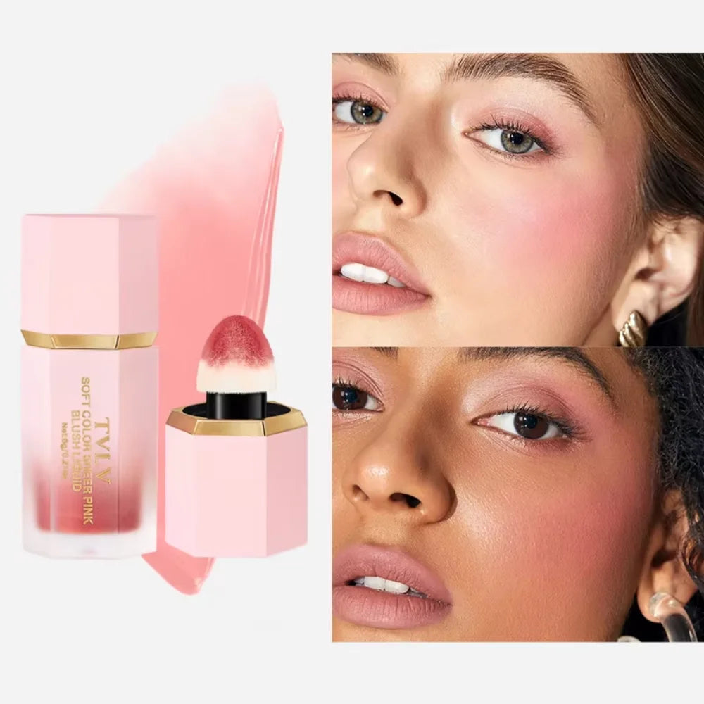 TVLV Velvet Liquid Blush with Sponge Applicator