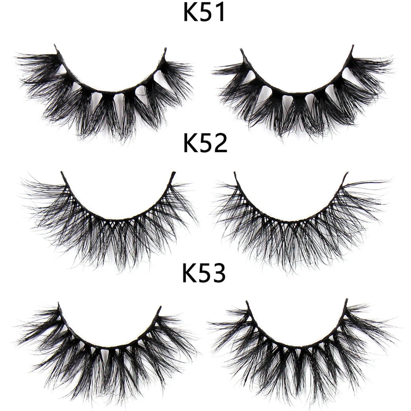 FOXESJI Lashes 3D Mink Eyelashes Natural Long Fluffy Dramatic Strip Eye Lashes Eyelash Extension Soft False Eyelashes Makeup
