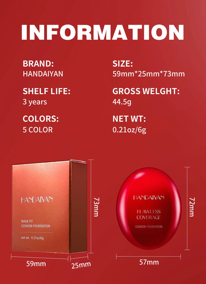HANDAIYAN Korean Air Cushion Foundation – High Coverage