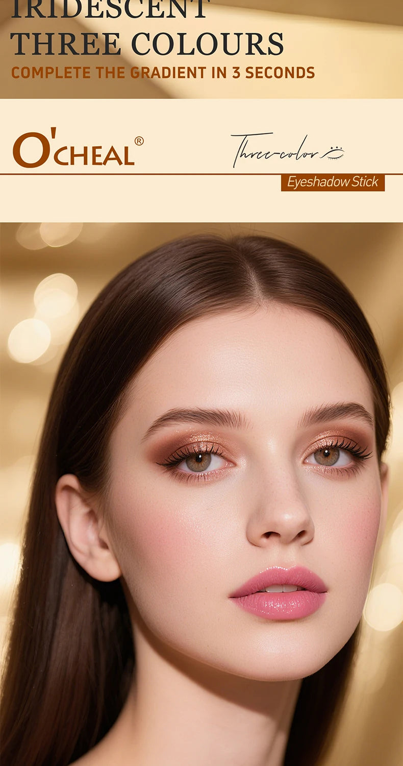 O'CHEAL Three Color Gradient Eye Shadow Stick