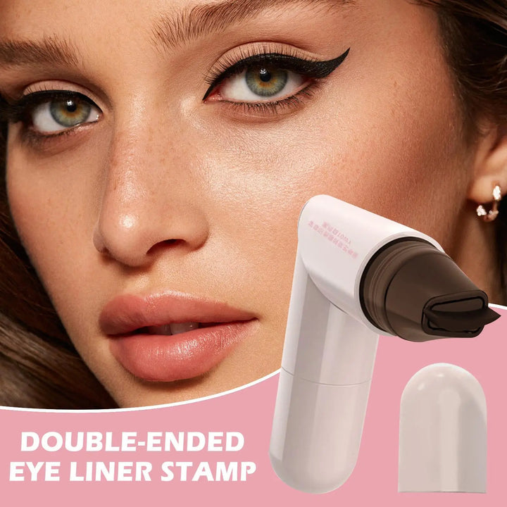 Double-Tip Winged Eyeliner Stamp Waterproof Eye Liner Tool