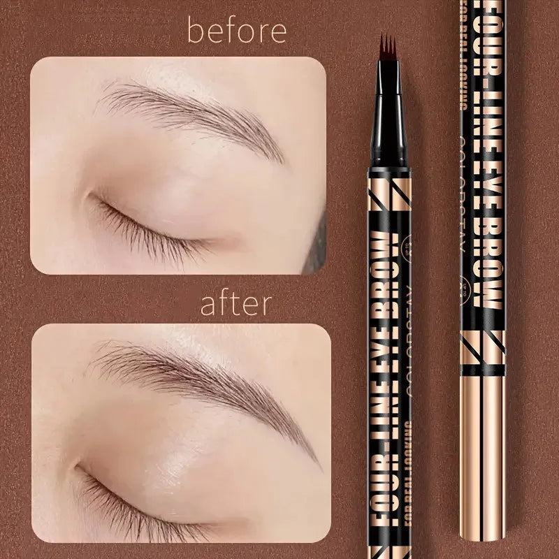 MAILIZI 4-Point Eyebrow Pencil Waterproof Liquid Brow Pen