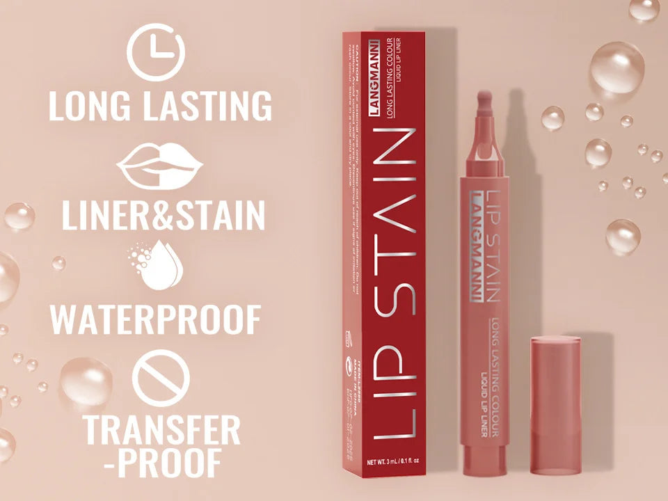 Matte Liquid Lip Liner Marker Pen Dyeing Lip Gloss Waterproof Long Lasting Lipstick Pencil Sexy Lips Contour Makeup Cosmetics