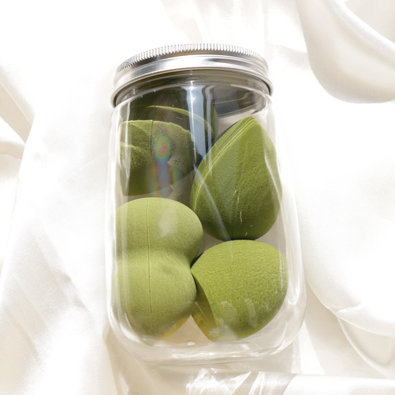 Canned Beauty Egg Set – Makeup Sponge & Powder Puff