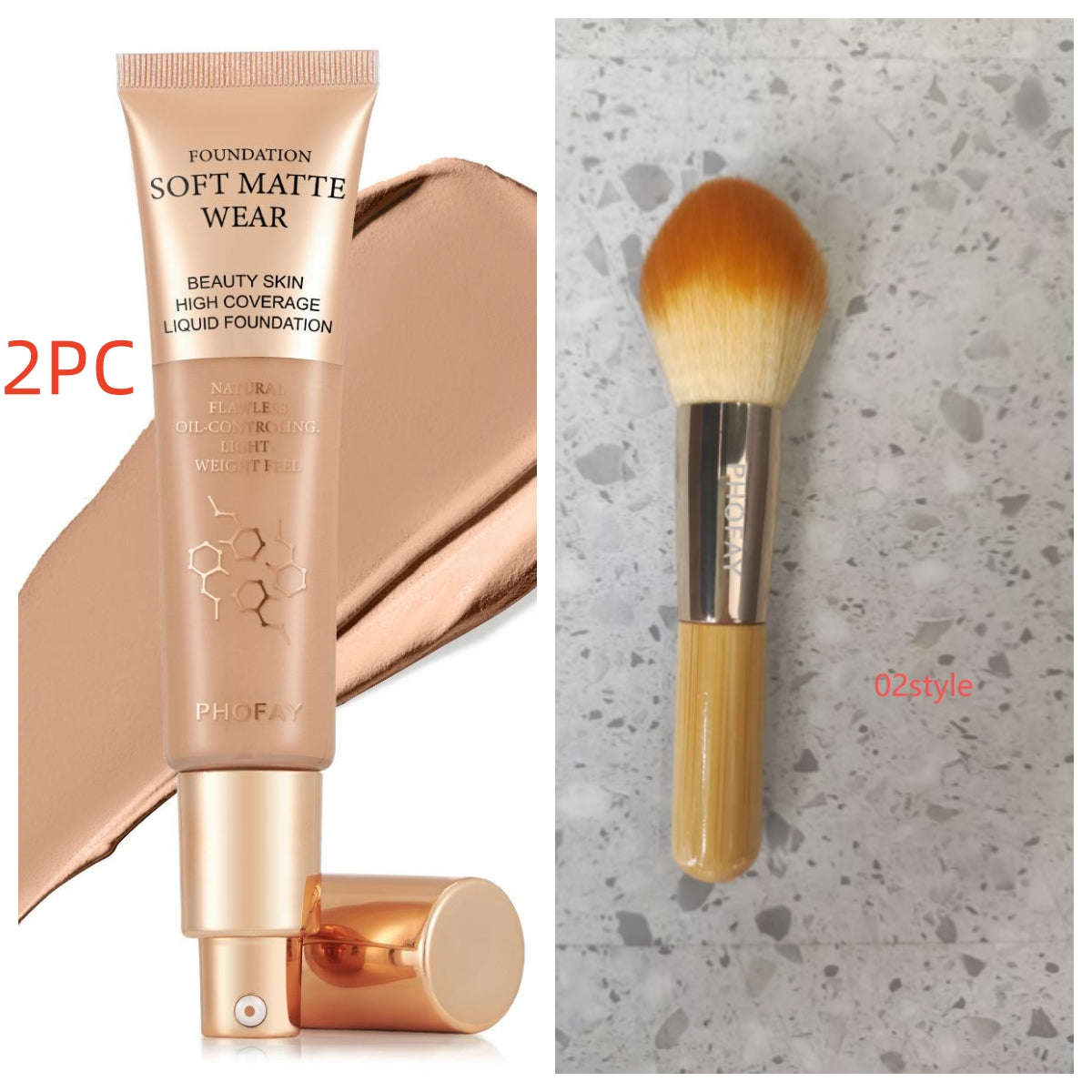 PHOFAY Full Coverage Matte Foundation (30ml)